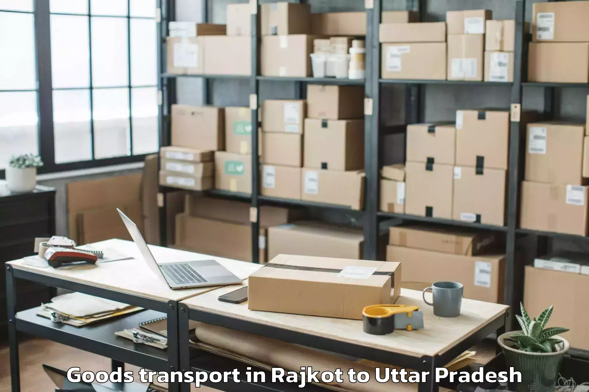 Comprehensive Rajkot to Muskara Goods Transport